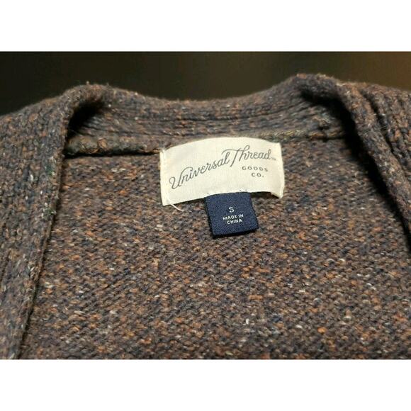 Universal Thread Speckled Cable Knit Size S Open Front Over sized Cardigan - Picture 3 of 5